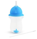 Any Angle Click Lock weighted straw cup in blue