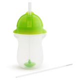 Any Angle Click Lock weighted straw cup in green