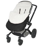 stroller with fleece snuggle bag in black