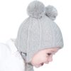 Grey Bear – children’s knitted beanies, cute winter hats