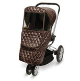 stroller with Manito Castle weathershield in brown