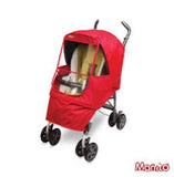 stroller with Manito Elegance stroller cover in red