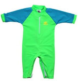NoZone Fiji Baby Swimsuit in green with blue sleeves