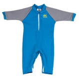 NoZone Fiji Baby Swimsuit in blue with grey sleeves