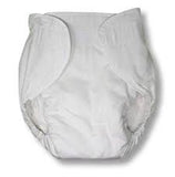 Rearz washable fitted diaper in white on white background