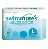 pack of swimmates diapers in large on white background