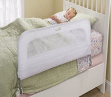 safety bedrail on child's bed