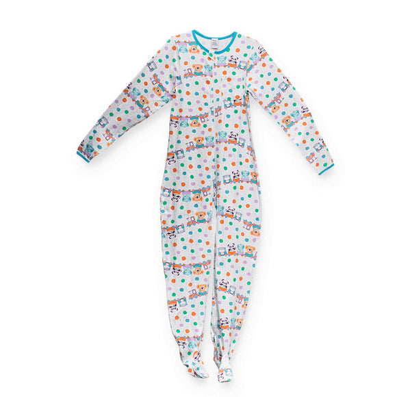 Rearz - Critter Caboose Zippered Adult Footed Jammies