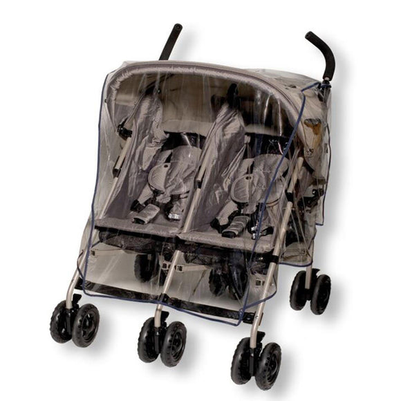Jollyjumper Side by Side Double Stroller Rain Cover – Universal