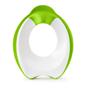 upright get a grip potty seat in green and white