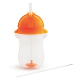 Any Angle Click Lock weighted straw cup in orange