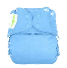bumGenius elemental diaper in blue on white background
