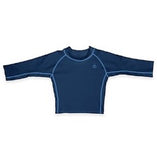 i play by green sprouts long sleeve rashguard swim shirt in navy
