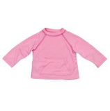 i play by green sprouts long sleeve rashguard swim shirt in pink 