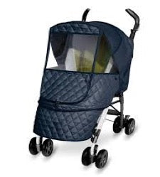 stroller with Manito Castle weathershield in black