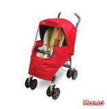 stroller with Manito Elegance stroller cover in red