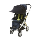 stroller with black Manito sun shade over the top