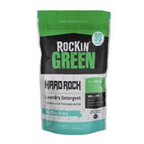 bag of Rockin Green Sea Breeze scented laundry detergent on white background