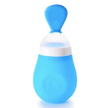 Squeeze Spoon for babies in blue
