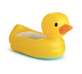inflatable duck-shaped bath tub for babies